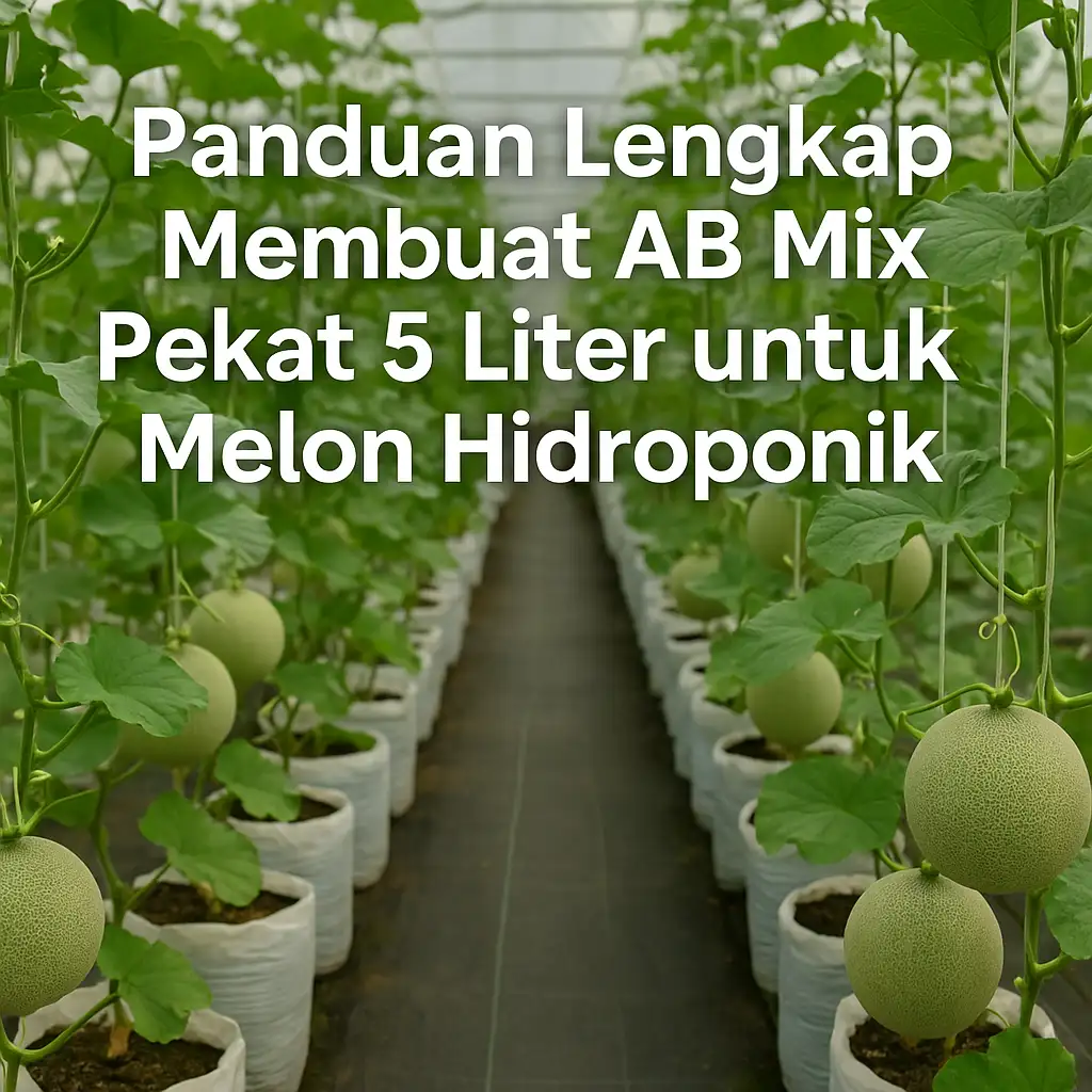 Panduan Lengkap Membuat AB Mix Pekat 5L untuk Melon Hidroponik – Ebook Praktis & Hemat Biaya